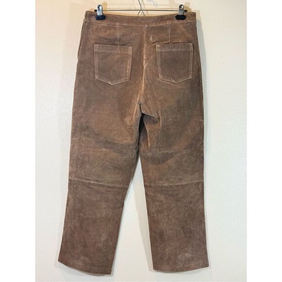NWT Genuine Leather BlankNYC Lined Straight Wide Pants Women's Size 30 - Picture 3 of 14